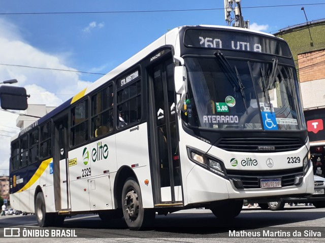 Viação Elite 2329 na cidade de Volta Redonda, Rio de Janeiro, Brasil, por Matheus Martins da Silva. Número da foto: #8511592.