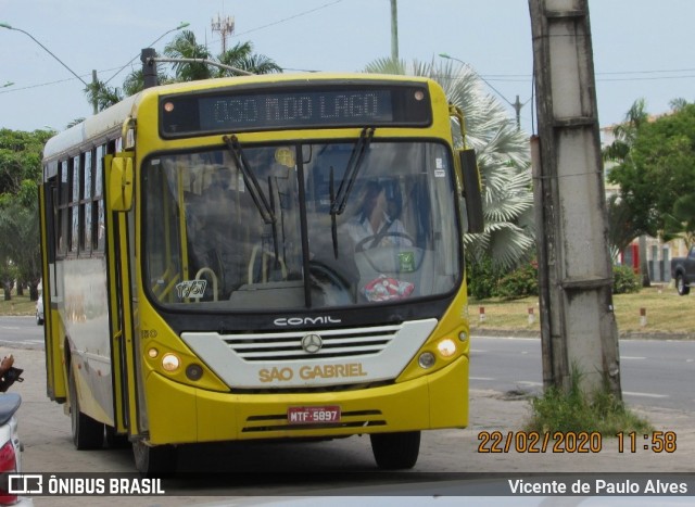 Viação São Gabriel 1550 na cidade de São Mateus, Espírito Santo, Brasil, por Vicente de Paulo Alves. ID da foto: 8511948.