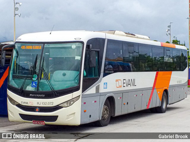 Evanil Transportes e Turismo RJ 132.072 na cidade de Rio de Janeiro, Rio de Janeiro, Brasil, por Gabriel Brook. Número da foto: #8542540.
