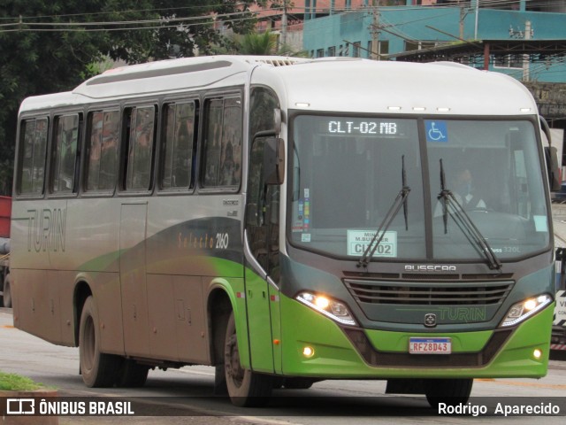 Turin Transportes 2160 na cidade de Conselheiro Lafaiete, Minas Gerais, Brasil, por Rodrigo  Aparecido. Número da foto: #8539996.