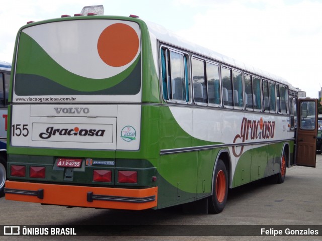 Viação Graciosa 155 na cidade de São Paulo, São Paulo, Brasil, por Felipe Gonzales. ID da foto: 8542311.