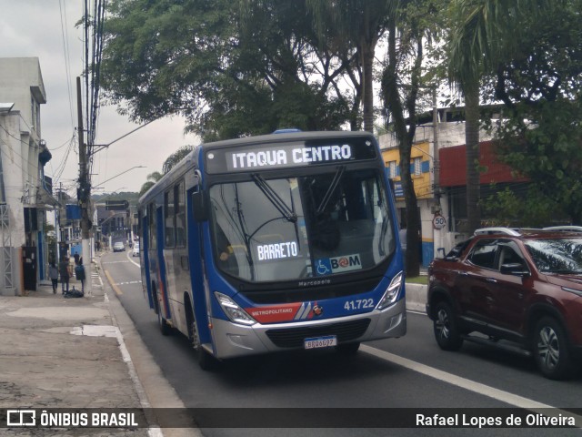 Radial Transporte Coletivo 41.722 na cidade de São Paulo, São Paulo, Brasil, por Rafael Lopes de Oliveira. ID da foto: 8539737.