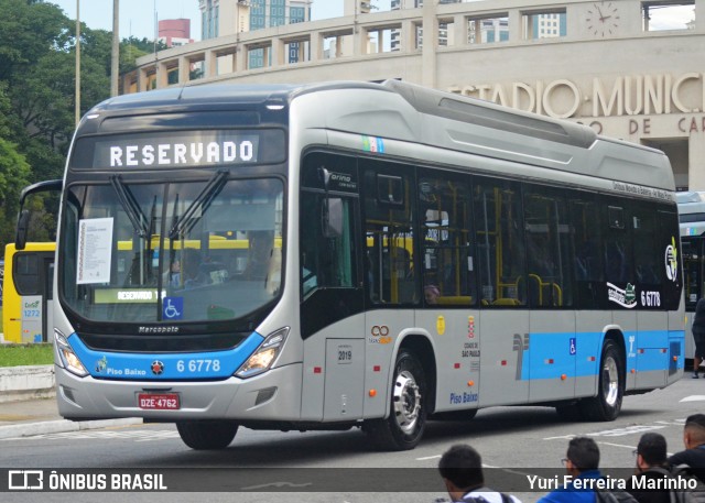 Transwolff Transportes e Turismo 6 6778 na cidade de São Paulo, São Paulo, Brasil, por Yuri Ferreira Marinho. ID da foto: 8539707.