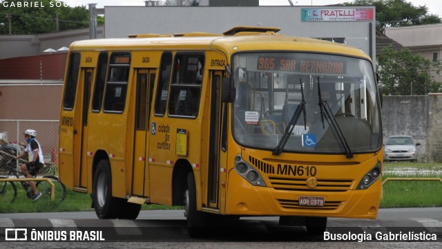 Auto Viação Mercês MN610 na cidade de Curitiba, Paraná, Brasil, por Busologia Gabrielística. ID da foto: 8540162.