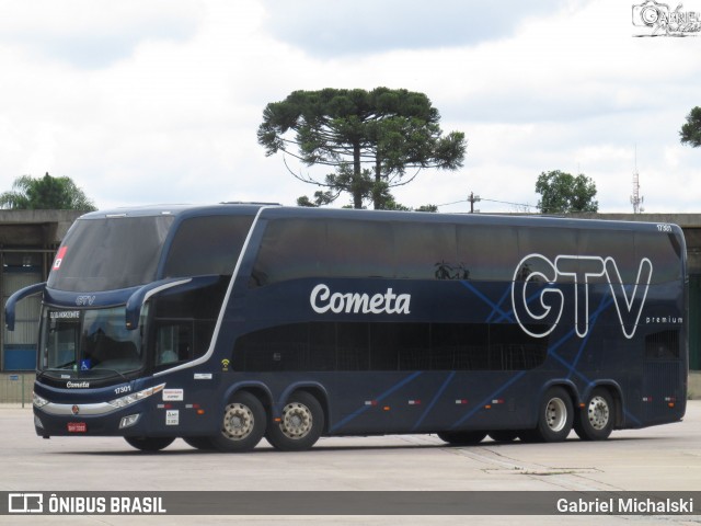 Viação Cometa 17301 na cidade de Curitiba, Paraná, Brasil, por Gabriel Michalski. ID da foto: 8542565.