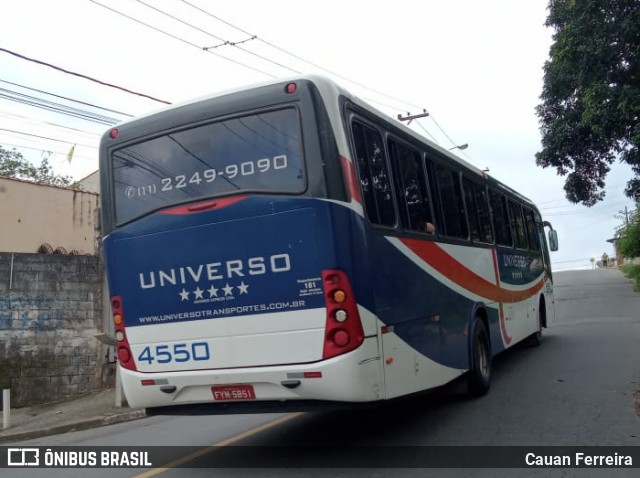 Universo Transportes 4550 na cidade de Itaquaquecetuba, São Paulo, Brasil, por Cauan Ferreira. ID da foto: 8539623.