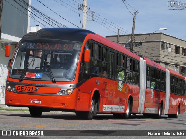 Viação Cidade Sorriso GE701 na cidade de Curitiba, Paraná, Brasil, por Gabriel Michalski. ID da foto: 8542441.