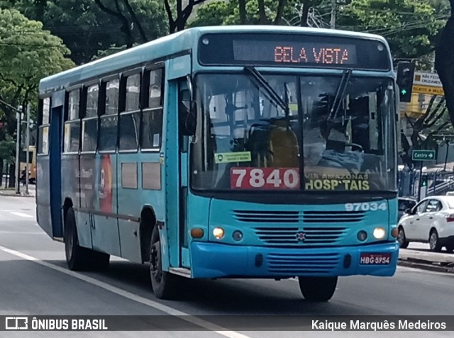 Viação Belo Monte Transportes Coletivos 97034 na cidade de Belo Horizonte, Minas Gerais, Brasil, por Kaique Marquês Medeiros . Número da foto: #8539113.