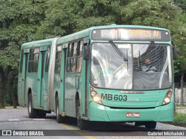 Auto Viação Mercês MB603 na cidade de Curitiba, Paraná, Brasil, por Gabriel Michalski. ID da foto: 8542417.