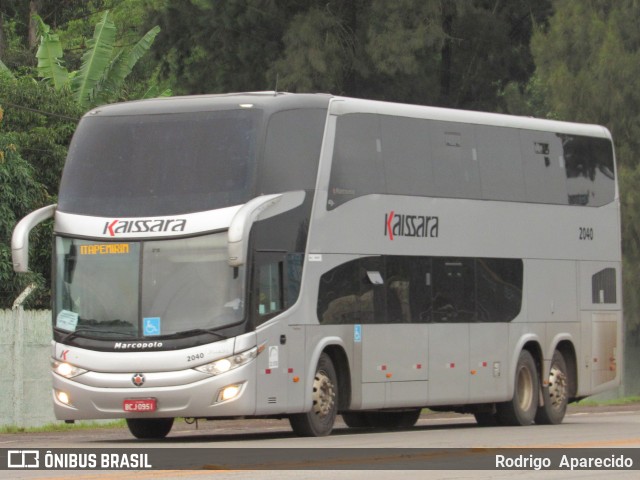 Kaissara - Viação Caiçara 2040 na cidade de Conselheiro Lafaiete, Minas Gerais, Brasil, por Rodrigo  Aparecido. Número da foto: #8539977.