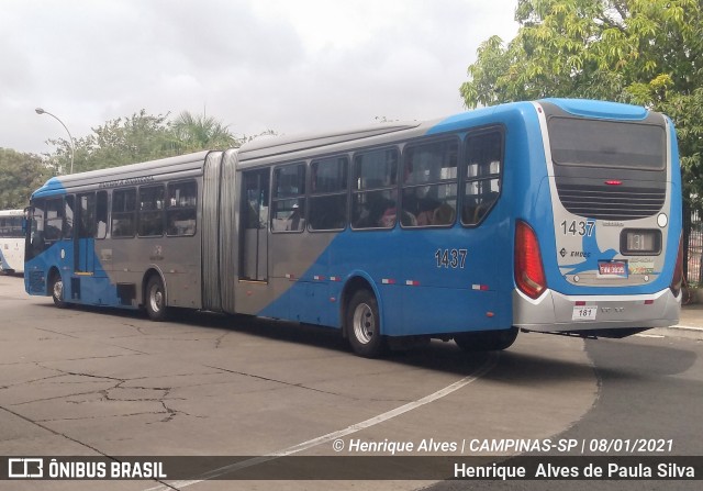 VB Transportes e Turismo 1437 na cidade de Campinas, São Paulo, Brasil, por Henrique Alves de Paula Silva. Número da foto: #8541647.