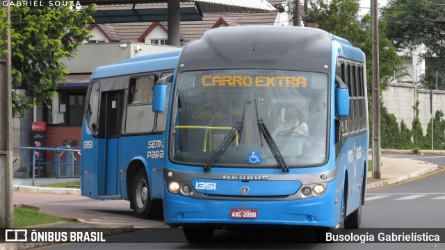 VCG - Viação Campos Gerais 1351 na cidade de Ponta Grossa, Paraná, Brasil, por Busologia Gabrielística. Número da foto: #8542046.