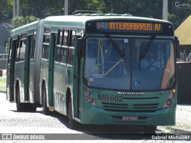 Auto Viação Mercês MB602 na cidade de Curitiba, Paraná, Brasil, por Gabriel Michalski. ID da foto: 8542433.