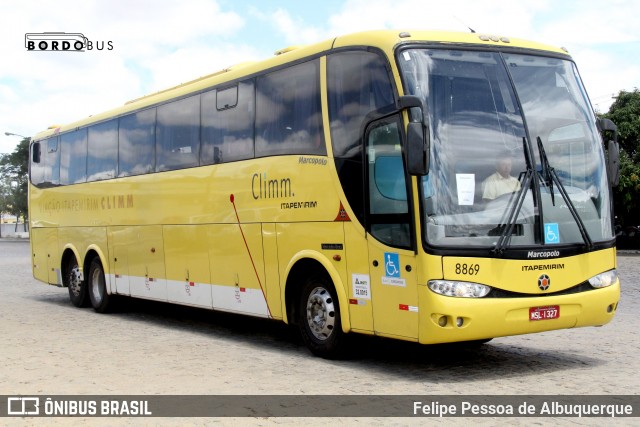 Viação Itapemirim 8869 na cidade de Vitória da Conquista, Bahia, Brasil, por Felipe Pessoa de Albuquerque. Número da foto: #8540148.
