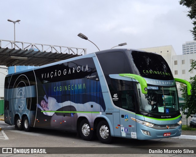Viação Garcia 8684 na cidade de São Paulo, São Paulo, Brasil, por Danilo Marcelo Silva. Número da foto: #8545477.