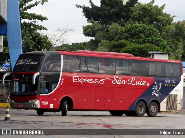 Expresso São Luiz 7030 na cidade de Goiânia, Goiás, Brasil, por Filipe Lima. Número da foto: #8545785.