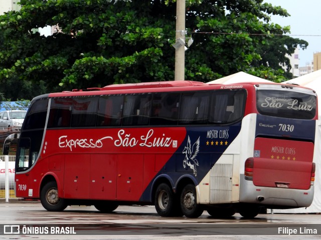 Expresso São Luiz 7030 na cidade de Goiânia, Goiás, Brasil, por Filipe Lima. ID da foto: 8545675.