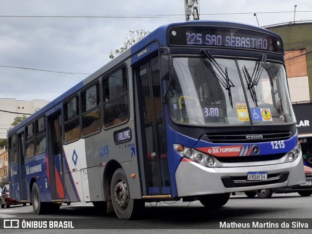 Viação Sul Fluminense 1215 na cidade de Volta Redonda, Rio de Janeiro, Brasil, por Matheus Martins da Silva. Número da foto: #8544153.