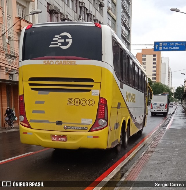 Viação São Gabriel 2800 na cidade de Vitória, Espírito Santo, Brasil, por Sergio Corrêa. ID da foto: 8545888.