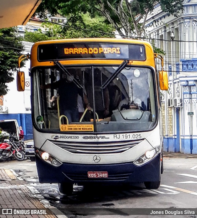Viação Progresso RJ 191.025 na cidade de Vassouras, Rio de Janeiro, Brasil, por Jones Douglas Silva. Número da foto: #8545362.