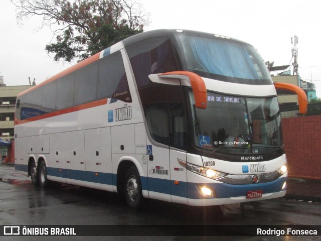 Expresso União 10300 na cidade de Rio de Janeiro, Rio de Janeiro, Brasil, por Rodrigo Fonseca. Número da foto: #8544008.