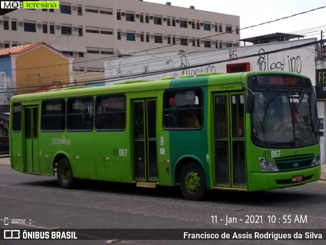EMVIPI - Empresa Viação Piauí 01067 na cidade de Teresina, Piauí, Brasil, por Francisco de Assis Rodrigues da Silva. Número da foto: #8546301.