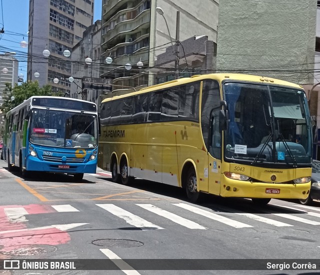 Viação Itapemirim 5043 na cidade de Vitória, Espírito Santo, Brasil, por Sergio Corrêa. ID da foto: 8546021.