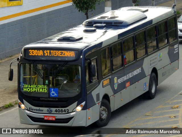 Coletur Coletivos Urbanos 40842 na cidade de Belo Horizonte, Minas Gerais, Brasil, por Adão Raimundo Marcelino. Número da foto: #8546364.