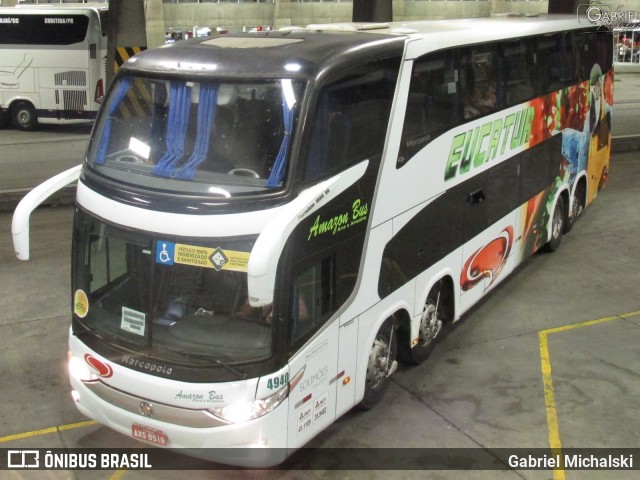 Eucatur - Empresa União Cascavel de Transportes e Turismo 4940 na cidade de Curitiba, Paraná, Brasil, por Gabriel Michalski. Número da foto: #8544827.