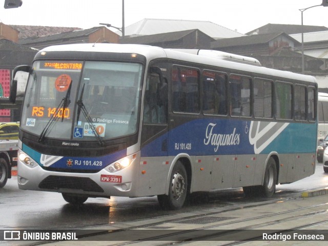 Auto Ônibus Fagundes RJ 101.428 na cidade de Rio de Janeiro, Rio de Janeiro, Brasil, por Rodrigo Fonseca. Número da foto: #8544023.