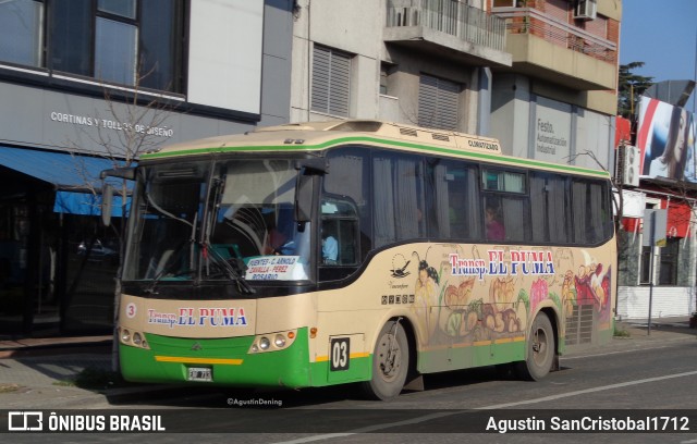 Transporte El Puma 03 na cidade de Rosario, Rosario, Santa Fe, Argentina, por Agustin SanCristobal1712. Número da foto: #8543776.