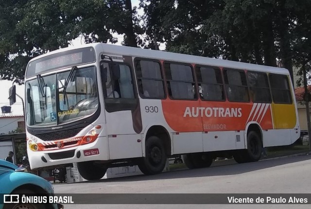 Autotrans > Turilessa 930 na cidade de Lavras, Minas Gerais, Brasil, por Vicente de Paulo Alves. ID da foto: 8548121.