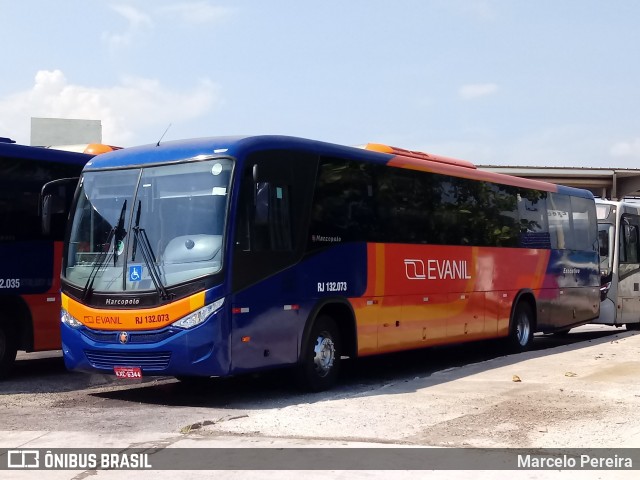 Evanil Transportes e Turismo RJ 132.073 na cidade de Rio de Janeiro, Rio de Janeiro, Brasil, por Marcelo Pereira. ID da foto: 8548485.