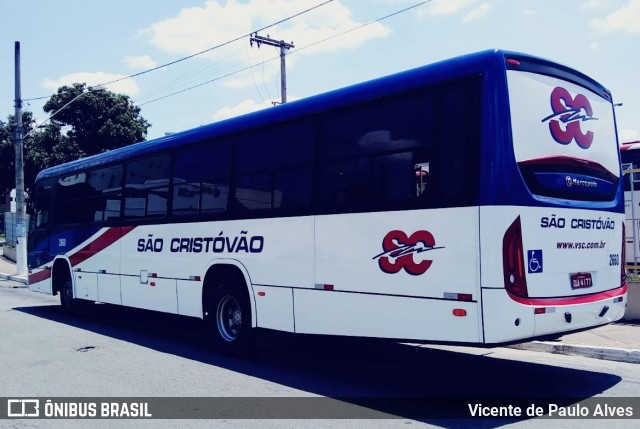 Viação São Cristóvão 2660 na cidade de Divinópolis, Minas Gerais, Brasil, por Vicente de Paulo Alves. ID da foto: 8548207.