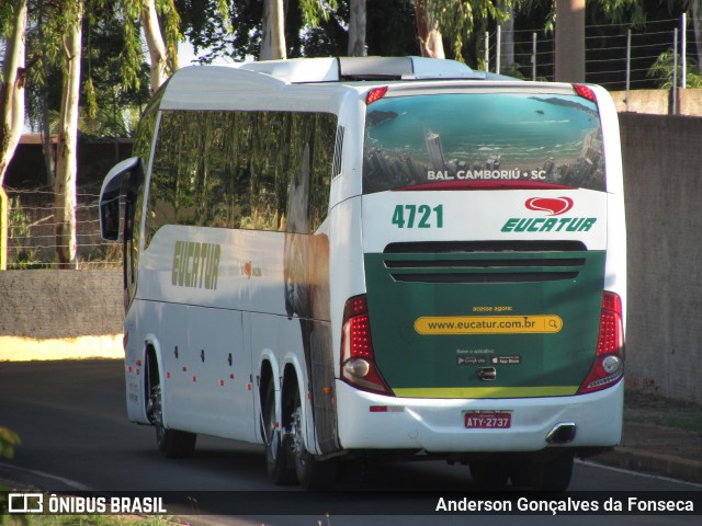 Eucatur - Empresa União Cascavel de Transportes e Turismo 4721 na cidade de Cuiabá, Mato Grosso, Brasil, por Anderson Gonçalves da Fonseca. Número da foto: #8546762.