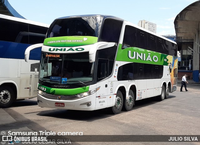 Empresa União de Transportes 4183 na cidade de Porto Alegre, Rio Grande do Sul, Brasil, por JULIO SILVA. ID da foto: 8546701.