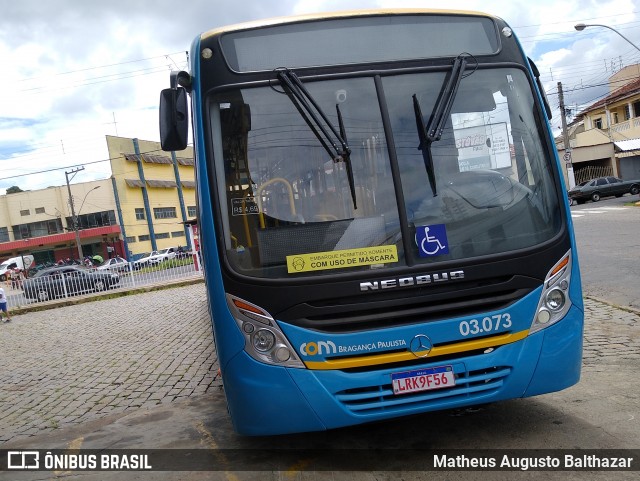 JTP Transportes - COM Bragança Paulista 03.073 na cidade de Bragança Paulista, São Paulo, Brasil, por Matheus Augusto Balthazar. ID da foto: 8550186.