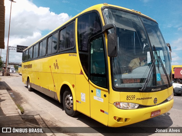 Viação Itapemirim 8559 na cidade de Goiana, Pernambuco, Brasil, por Jonas Alves. ID da foto: 8550326.