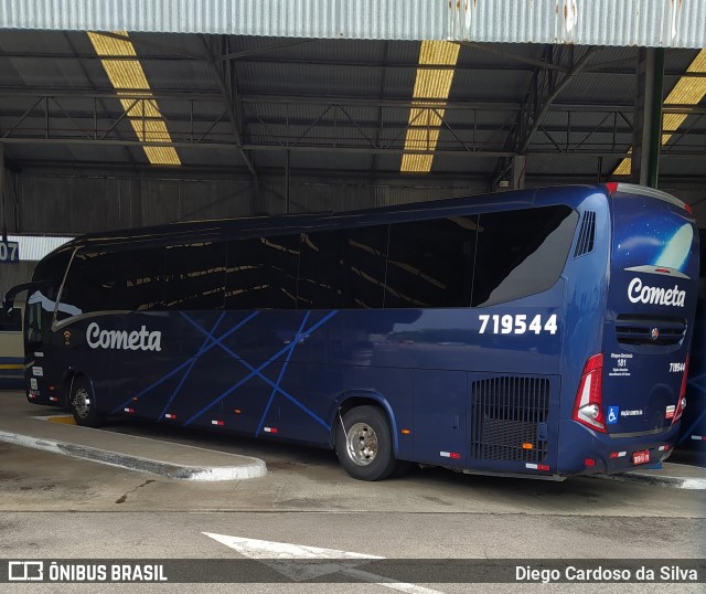 Viação Cometa 719544 na cidade de Praia Grande, São Paulo, Brasil, por Diego Cardoso da Silva. ID da foto: 8550840.