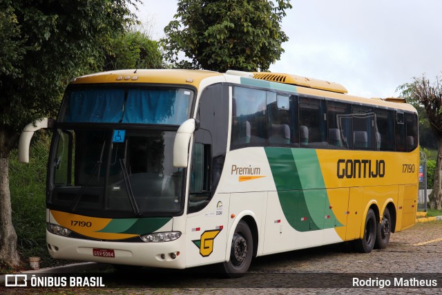 Empresa Gontijo de Transportes 17190 na cidade de João Monlevade, Minas Gerais, Brasil, por Rodrigo Matheus. ID da foto: 8551669.