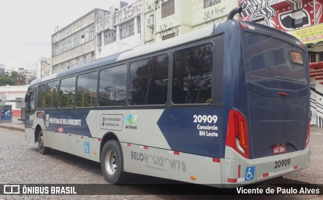 Viação Globo 20909 na cidade de Belo Horizonte, Minas Gerais, Brasil, por Vicente de Paulo Alves. ID da foto: 8550054.