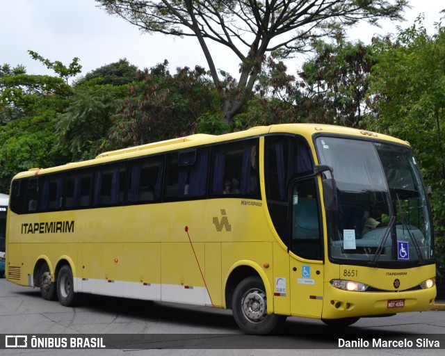 Viação Itapemirim 8651 na cidade de São Paulo, São Paulo, Brasil, por Danilo Marcelo Silva. Número da foto: #8551345.