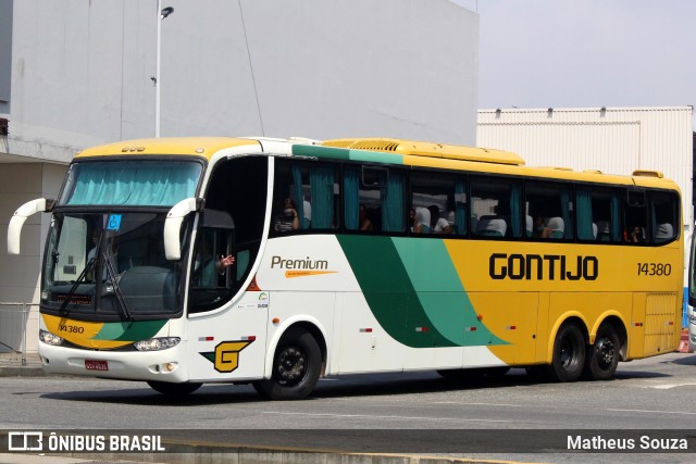 Empresa Gontijo de Transportes 14380 na cidade de Rio de Janeiro, Rio de Janeiro, Brasil, por Matheus Souza. ID da foto: 8551799.