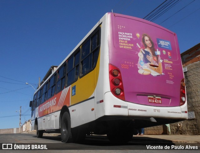 Autotrans > Turilessa 1710 na cidade de Itaúna, Minas Gerais, Brasil, por Vicente de Paulo Alves. ID da foto: 8549946.