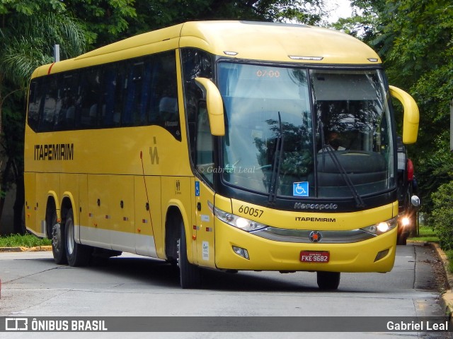 Viação Itapemirim 60057 na cidade de São Paulo, São Paulo, Brasil, por Gabriel Leal. Número da foto: #8552052.