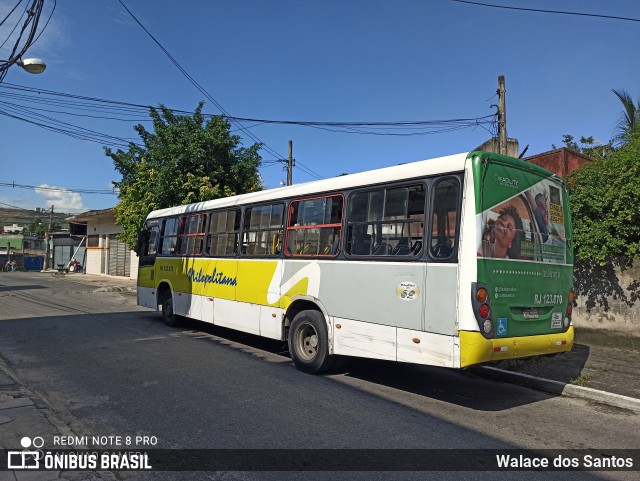 Viação Nilopolitana RJ 123.070 na cidade de Nova Iguaçu, Rio de Janeiro, Brasil, por Walace dos Santos. ID da foto: 8552474.