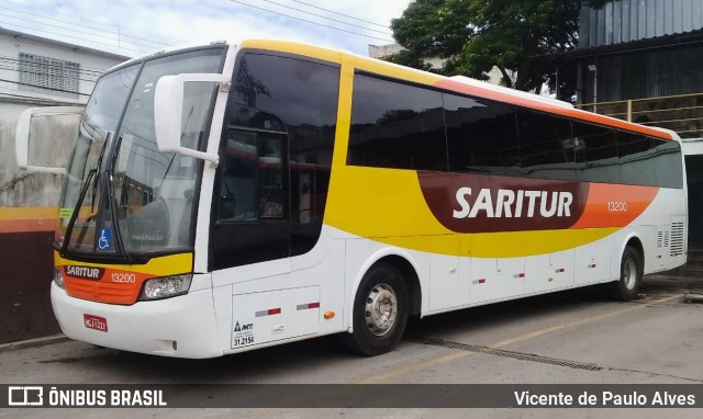 Saritur - Santa Rita Transporte Urbano e Rodoviário 13200 na cidade de Belo Horizonte, Minas Gerais, Brasil, por Vicente de Paulo Alves. ID da foto: 8552825.