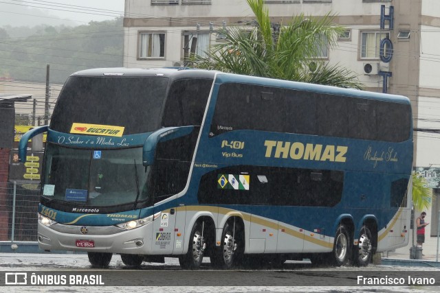 Transportes Thomaz 1401 na cidade de Balneário Camboriú, Santa Catarina, Brasil, por Francisco Ivano. ID da foto: 8552604.