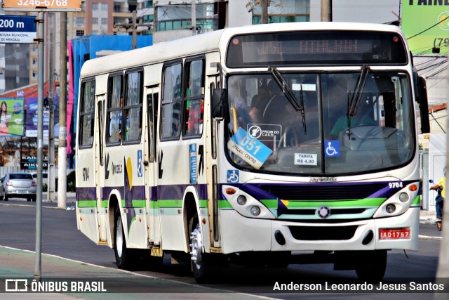 Viação Modelo 9704 na cidade de Aracaju, Sergipe, Brasil, por Anderson Leonardo Jesus Santos. ID da foto: 8557340.