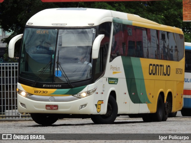 Empresa Gontijo de Transportes 18730 na cidade de Divinópolis, Minas Gerais, Brasil, por Igor Policarpo. Número da foto: #8557869.